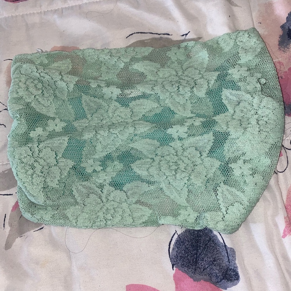 Mint green lace bandeau
